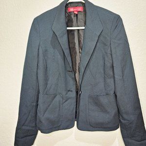 Anne Klein Blazer Jacket Womans Size 4 Blue and Black